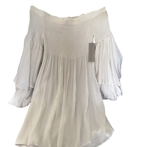 Lizard Thicket Dresses & Skirts - 🌟 NWT Lizard Thicket Off Shoulder Mini Dress/Shirt Size Med